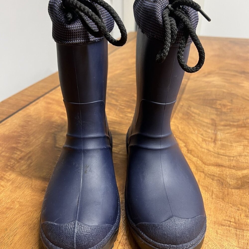 Kamik Children’s 3 Wool Lined Waterproof Winter Boots Kids Youth Navy Blue Cuff